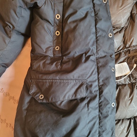 MEC BLACK DOWN FILLED PARKA WITH REMOVABLE FUR - Picture 4 of 12